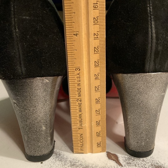 Christian louboutin black/grey size 40 heels - Picture 5 of 9